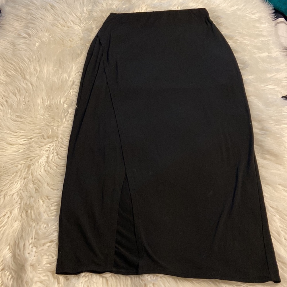 White House Black Market Maxi Skirt size S length 38” waist 28” with elastic - Picture 10 of 15